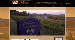 Desktop Screenshot of melrosevineyards.com