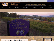 Tablet Screenshot of melrosevineyards.com